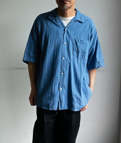 teatora21SS コモリ ベタシャン オープンカラーシャツ 半袖シャツ - シャツ
