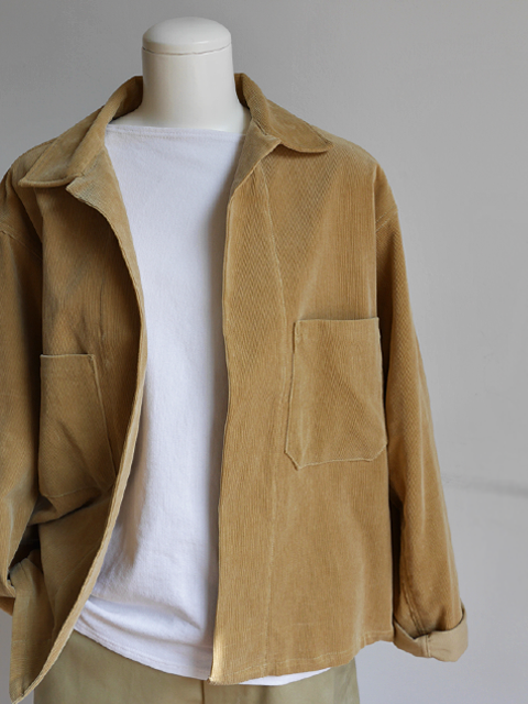 AURALEE WASHED CORDUROY SHIRTS JACKET - テーラードジャケット