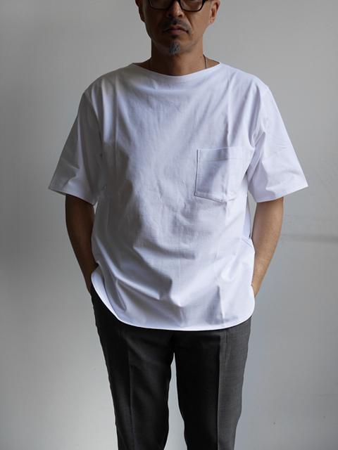 COMOLI ボートネック半袖シャツ | 大阪、心斎橋のメンズ洋服中心の 