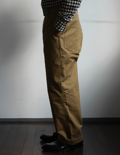 salvy; Bizen No.1 Twill Belted Wide Trousers | 山口ストアー
