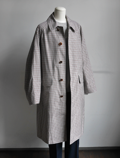 AURALEE Finx Weather Cloth Check Coat | 大阪、心斎橋のメンズ洋服 