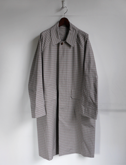 AURALEE Finx Weather Cloth Check Coat | 山口ストアー