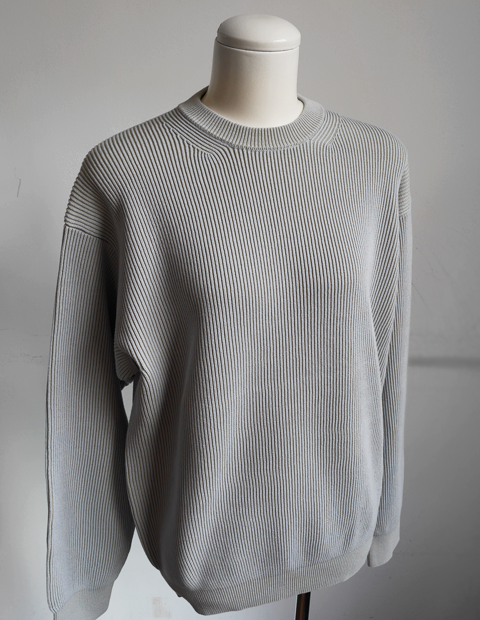 AURALEE Super Hard Twist Rib Knit P/O | 大阪心斎橋のメンズ洋服のセレクトショップ山口ストアー