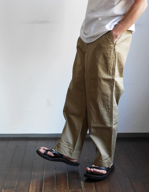 un/unbient HIGH COUNT DRILL WIDE PULL PANTS | 山口ストアー
