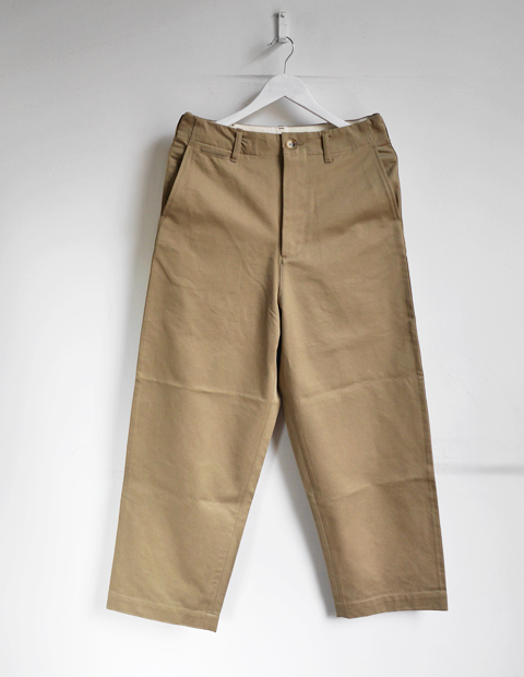 AURALEE Washed Finx Chino Wide Pants | 大阪心斎橋のメンズ洋服の 