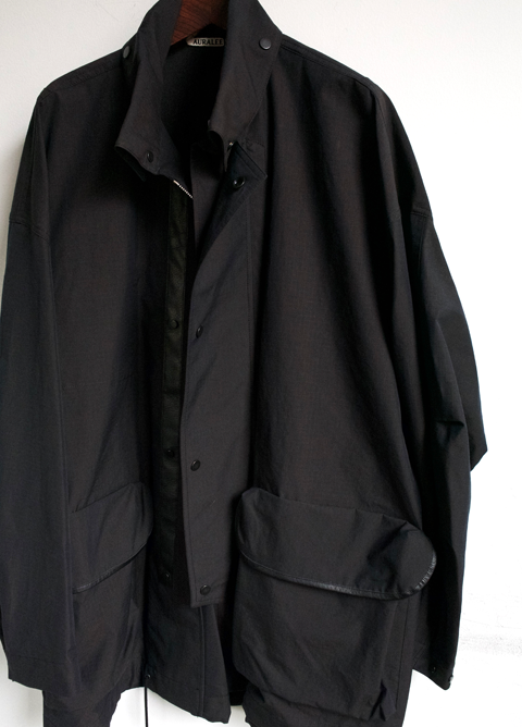 AURALEE WASHED FINX RIPSTOP  BLOUSON 4