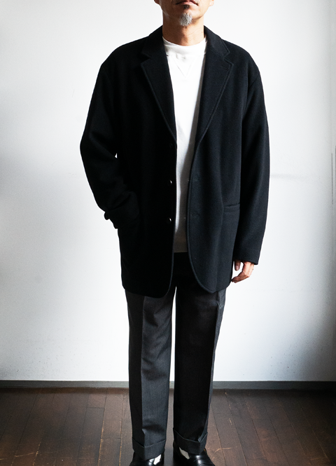 直販値下げ AURALEE CASHMERE WOOL MOSSER OVER JACKET テーラード