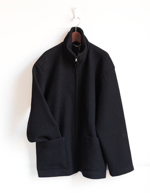 AURALEE Wool Ling Yarn Milled Jersey Zip Blouson | 山口ストアー