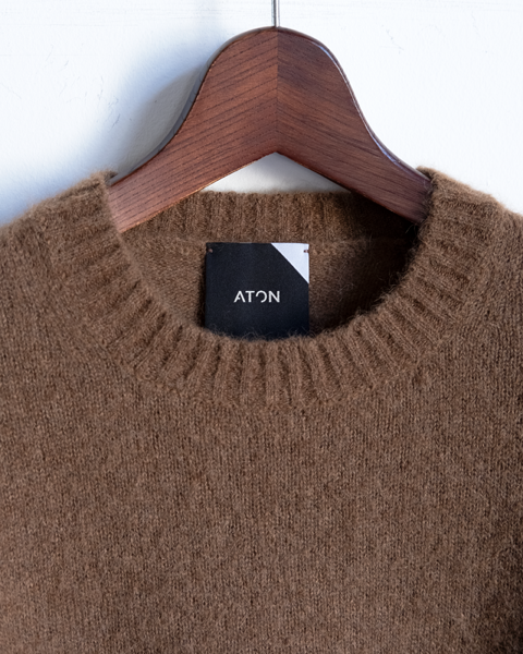 ATON Baby Alpaca Crew Neck Sweater | 山口ストアー