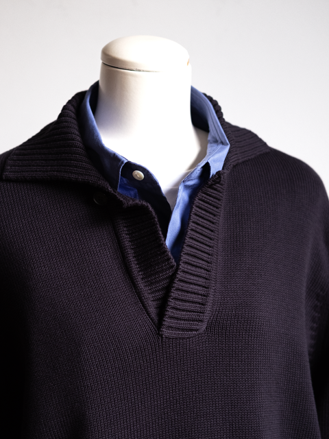 AURALEE Cotton Cord Plating Knit Skipper | 大阪心斎橋のメンズ洋服 ...