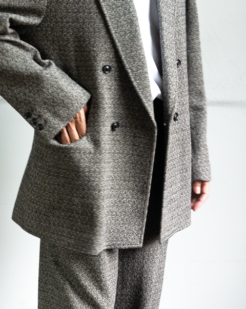 ULTERIOR Wool Silk Tweed Set Up Suit | 山口ストアー