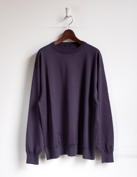 COMOLI 18G Wool Crew Neck Knit - トップス