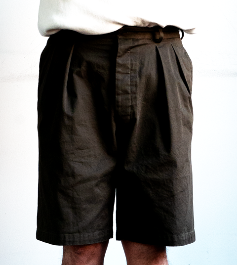 neat chino shorts ダークオリーブ　46