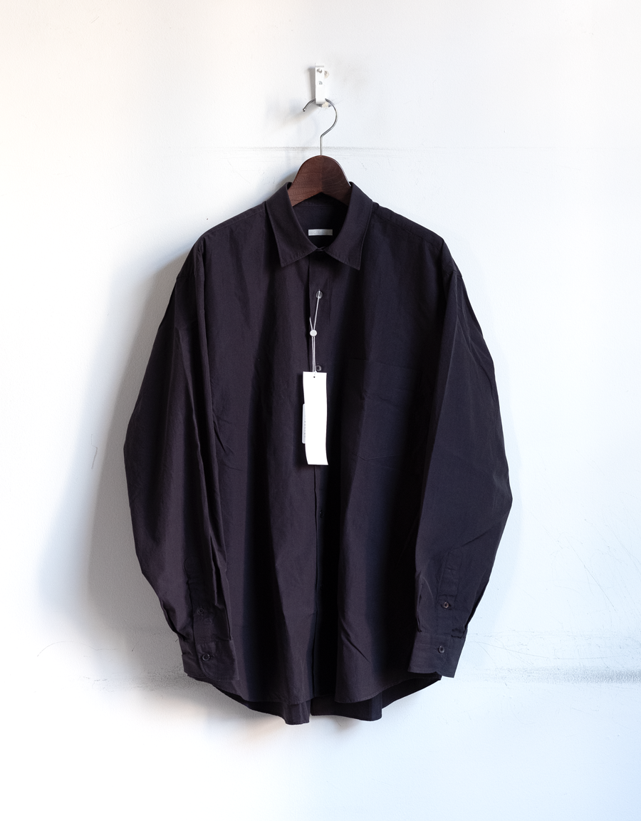 19ss/希少品】comoli シャツ ブラック サイズ 2 コモリ - シャツ