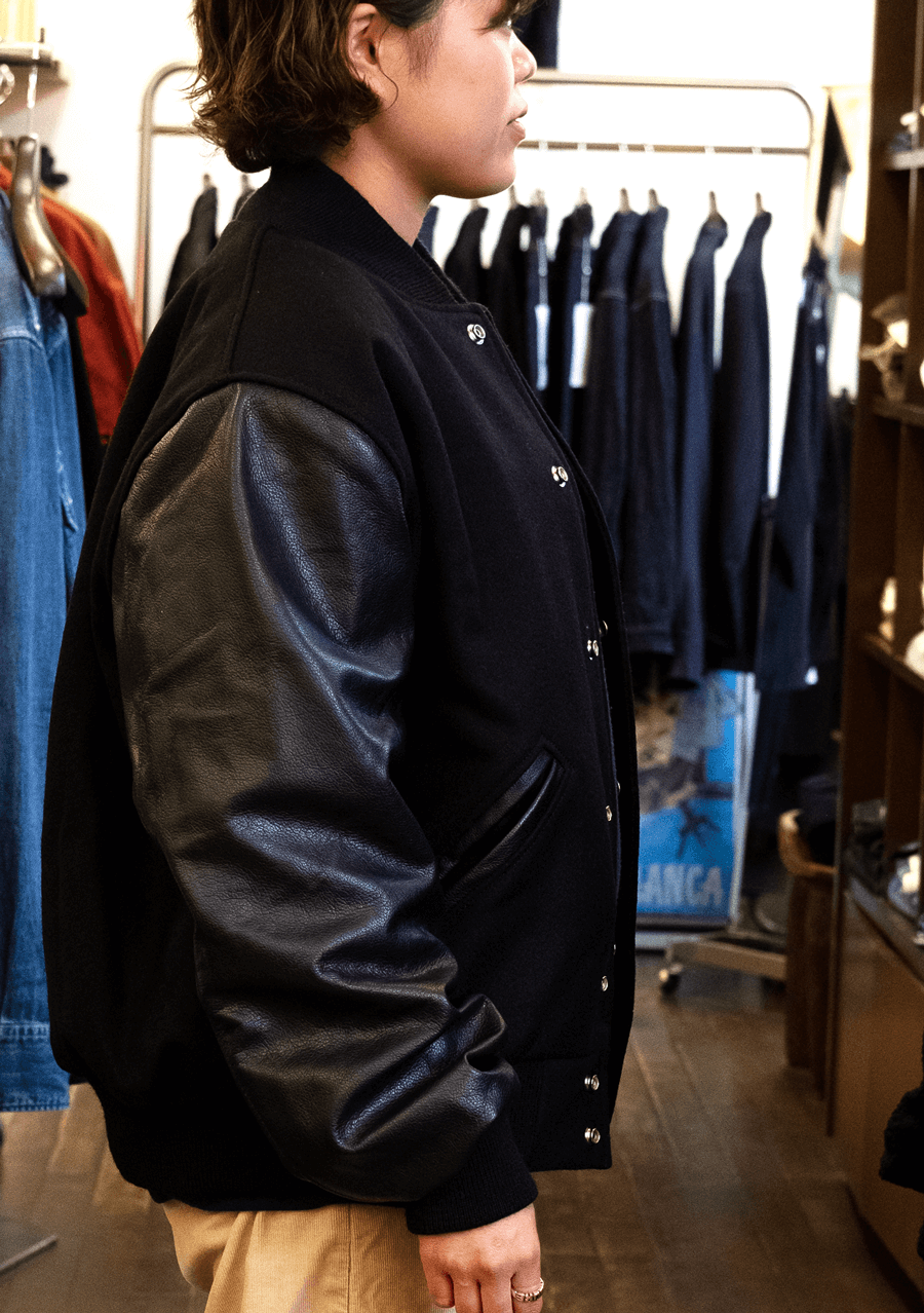 SETTLEMIER'S Leather Sleeve Varsity Jacket | 大阪心斎橋のメンズ 