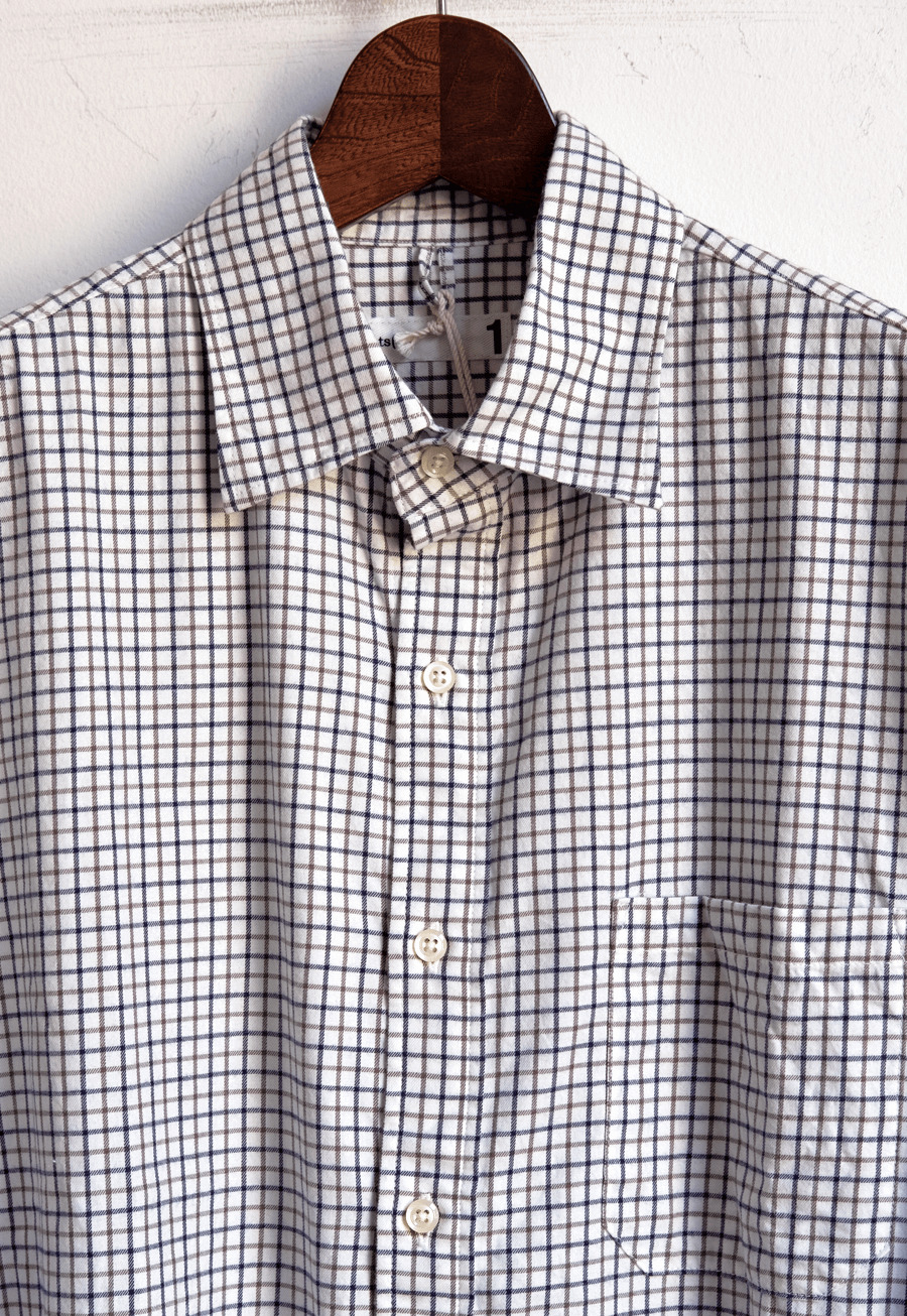 ts(s) Brushed Plaid Cotton Baggy Fit Shirt