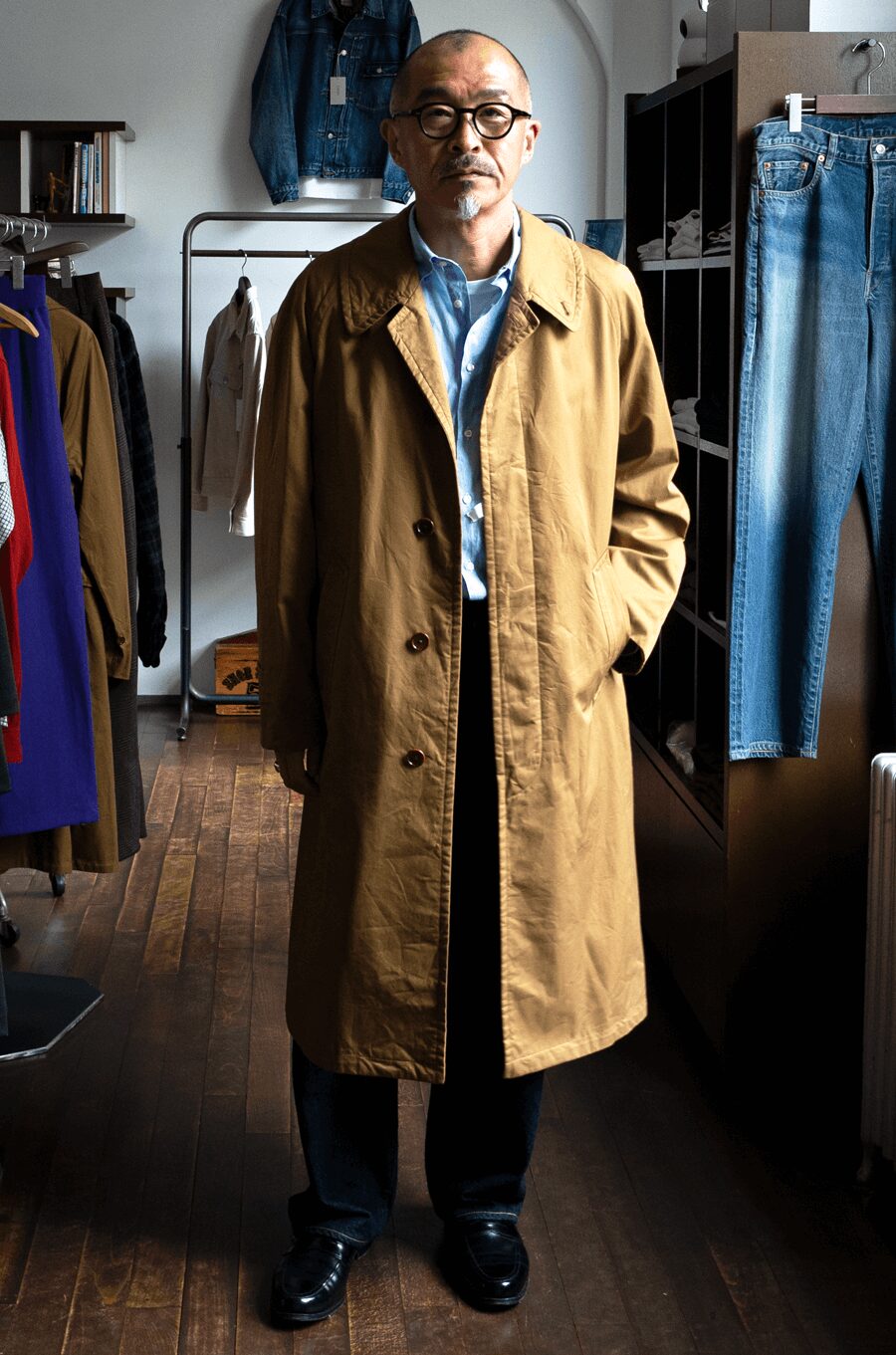 AMC COTTON BALCOLLAR COAT “Stefan”