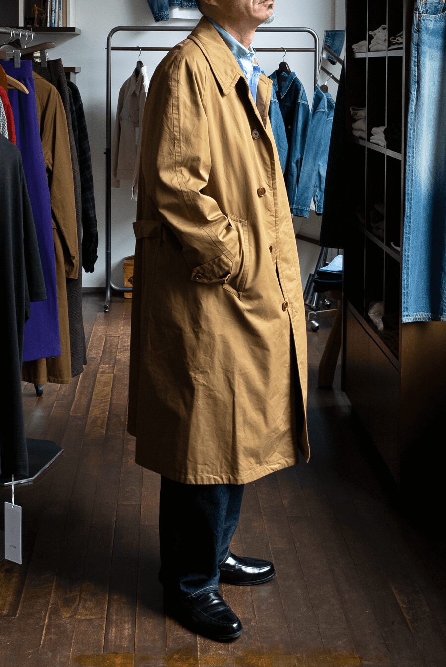 AMC COTTON BALCOLLAR COAT “Stefan”