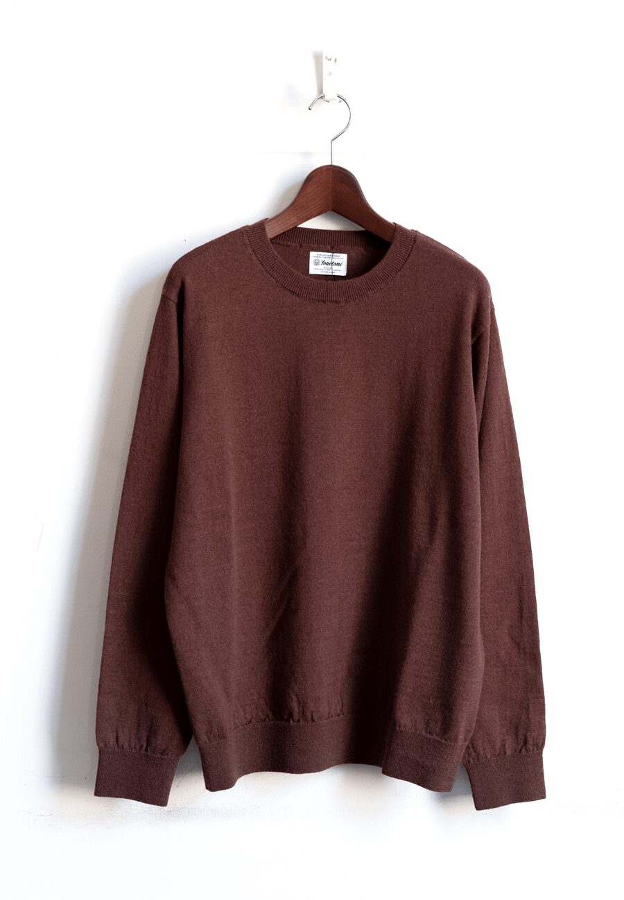 yonetomi NEW BASIC  HIGH TWIST WOOL KNIT P/O