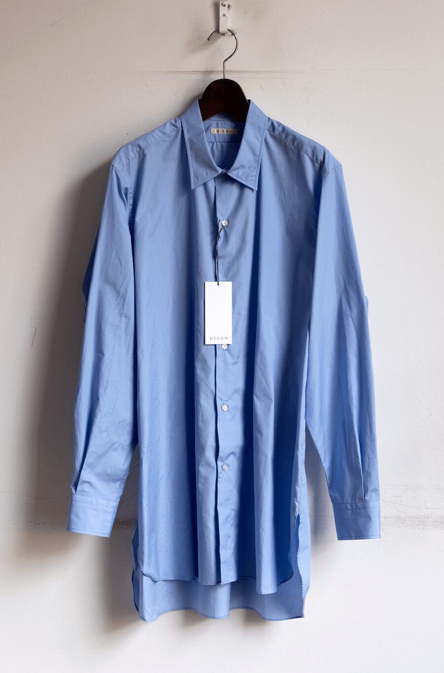 HEUGN  Sax Blue Regular Collar Shirt “James”