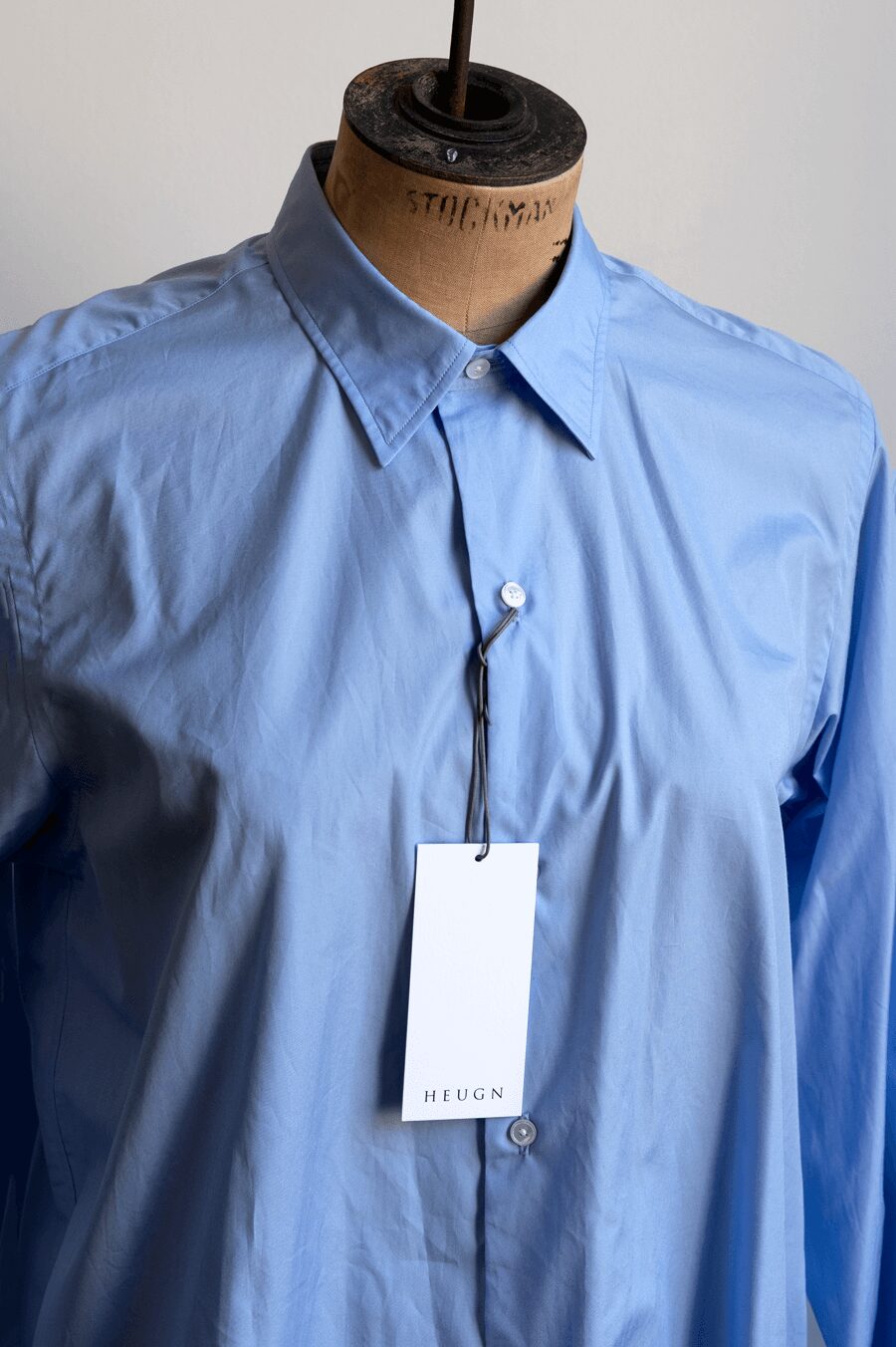 HEUGN  Sax Blue Regular Collar Shirt “James”