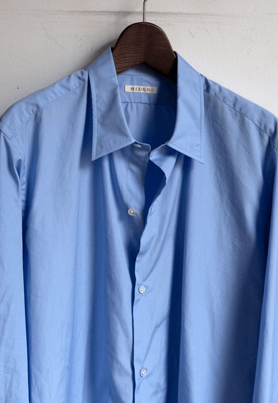 HEUGN  Sax Blue Regular Collar Shirt “James”