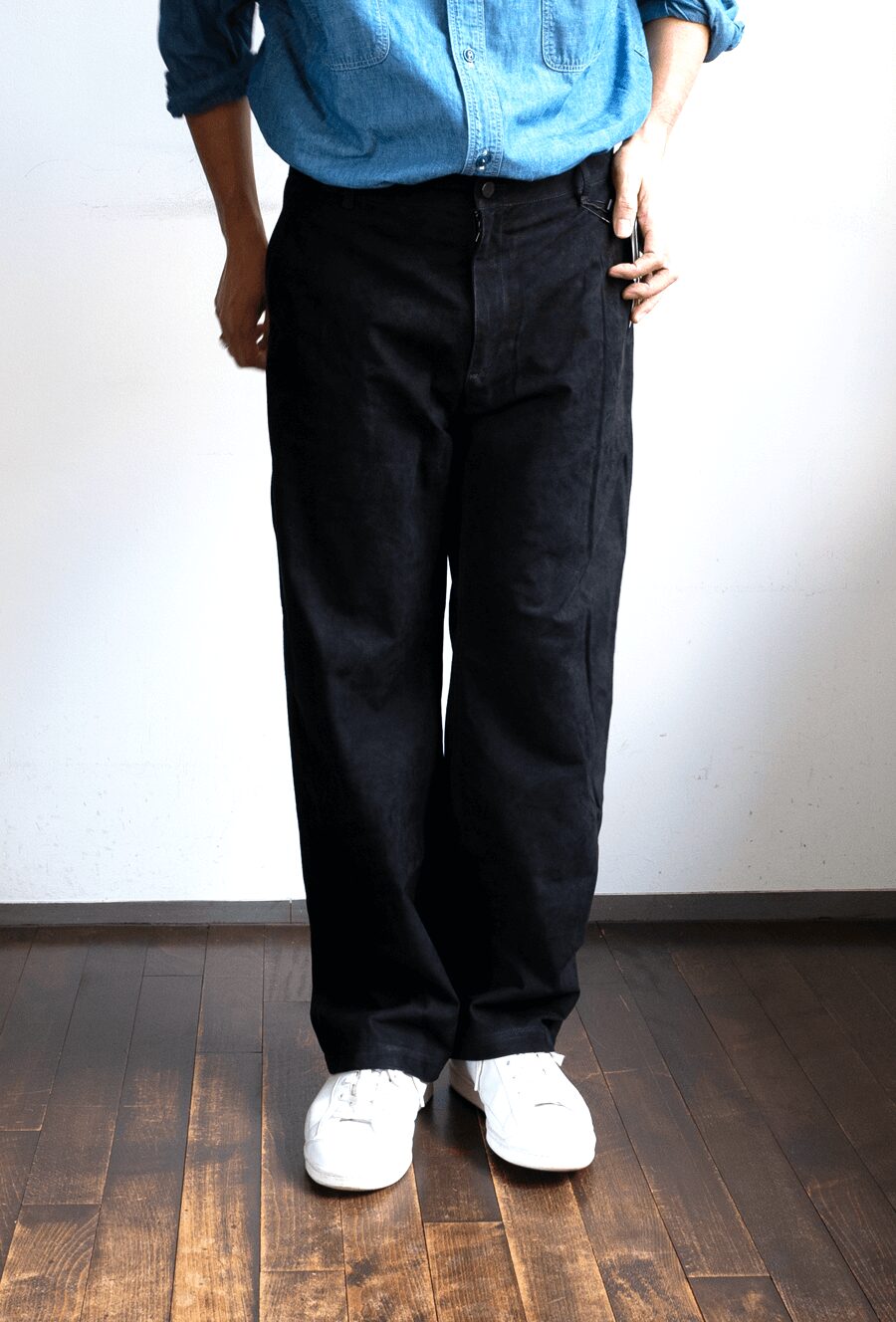 1205  Nubuck Leather Pant “CLOVE-L”