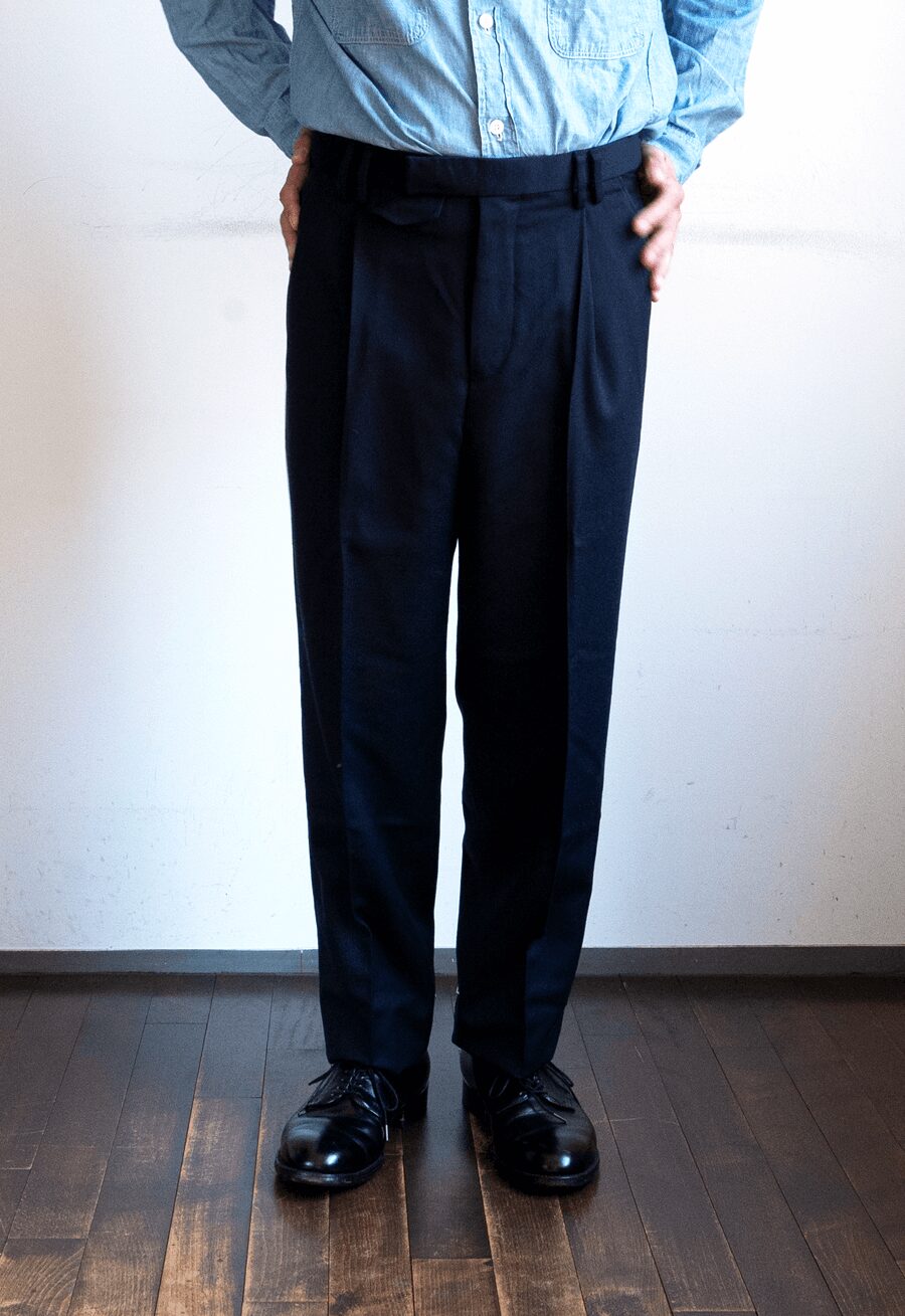 KHAKI-NAVY × YAMAGUCHI STORE  Officer Trousers “Issac”