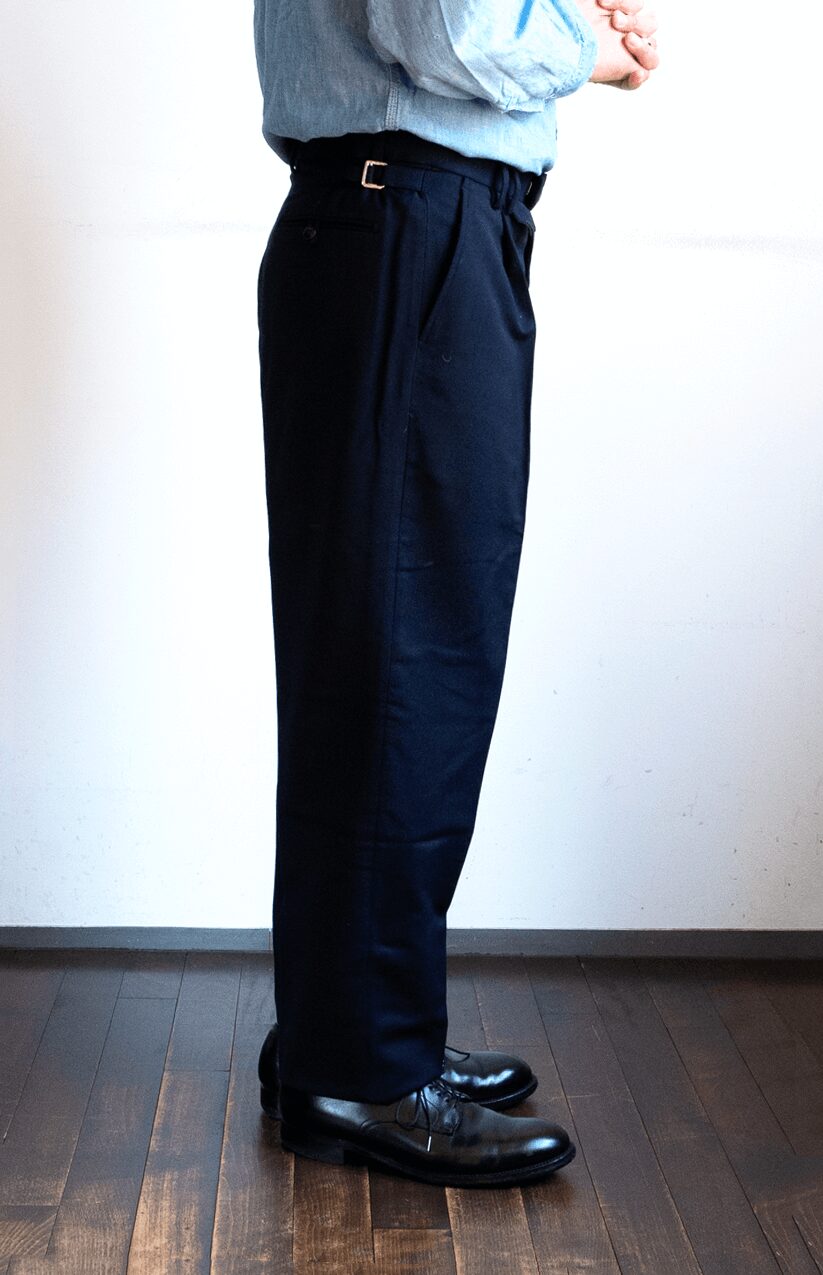 KHAKI-NAVY × YAMAGUCHI STORE  Officer Trousers “Issac”