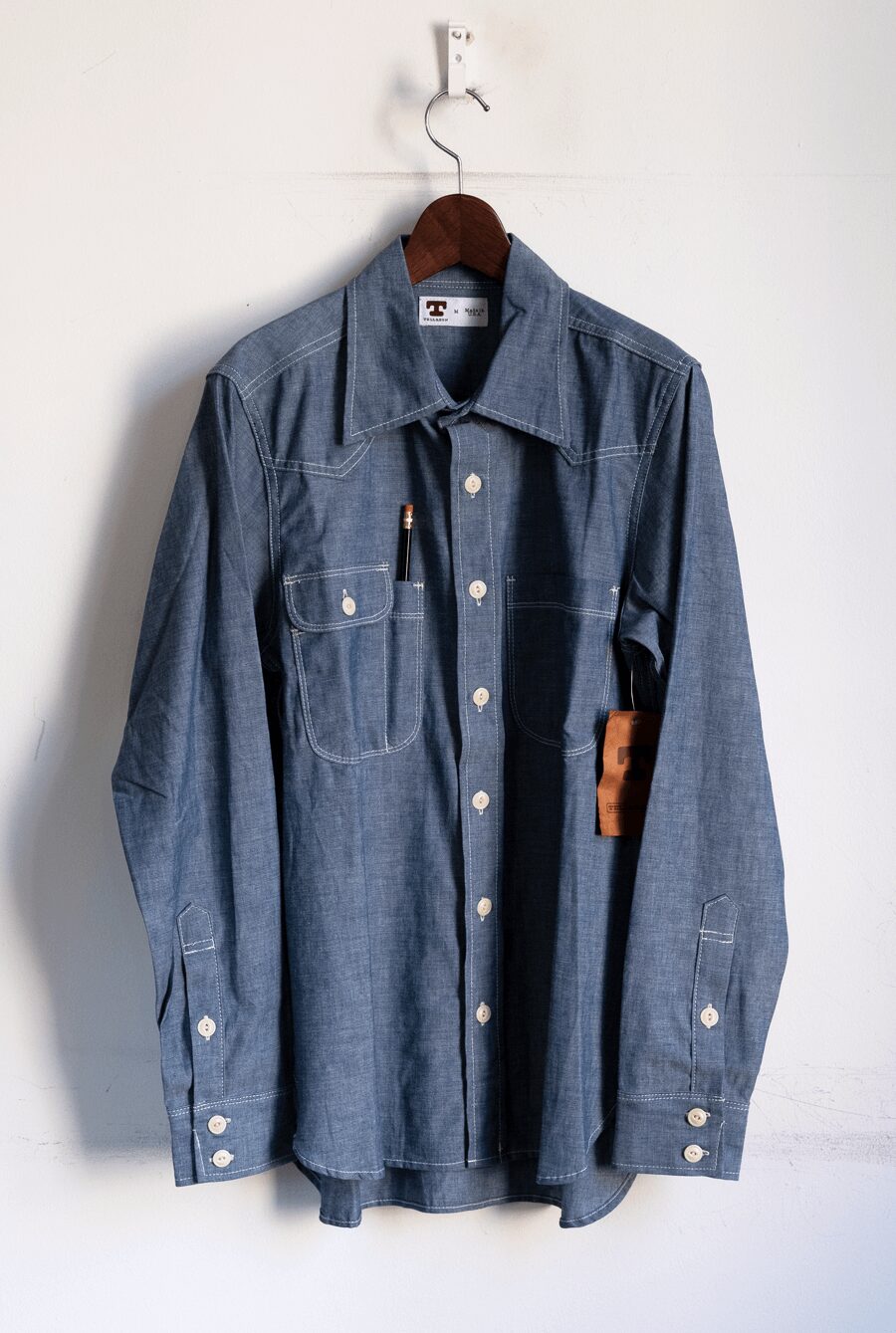 TELLASON　5.5oz TOPPER CHAMBRAY SHIRT