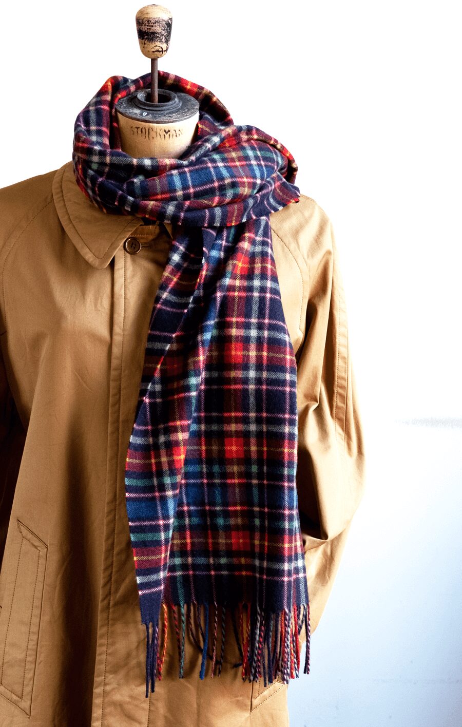 Joshua Ellis　CASHMERE PLAID 50×190cm