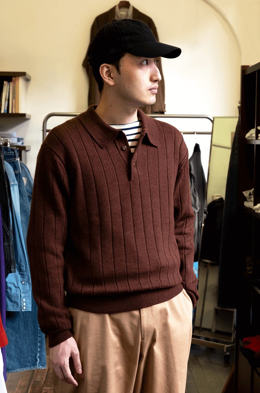 soglia　WEANERS Polo Sweater