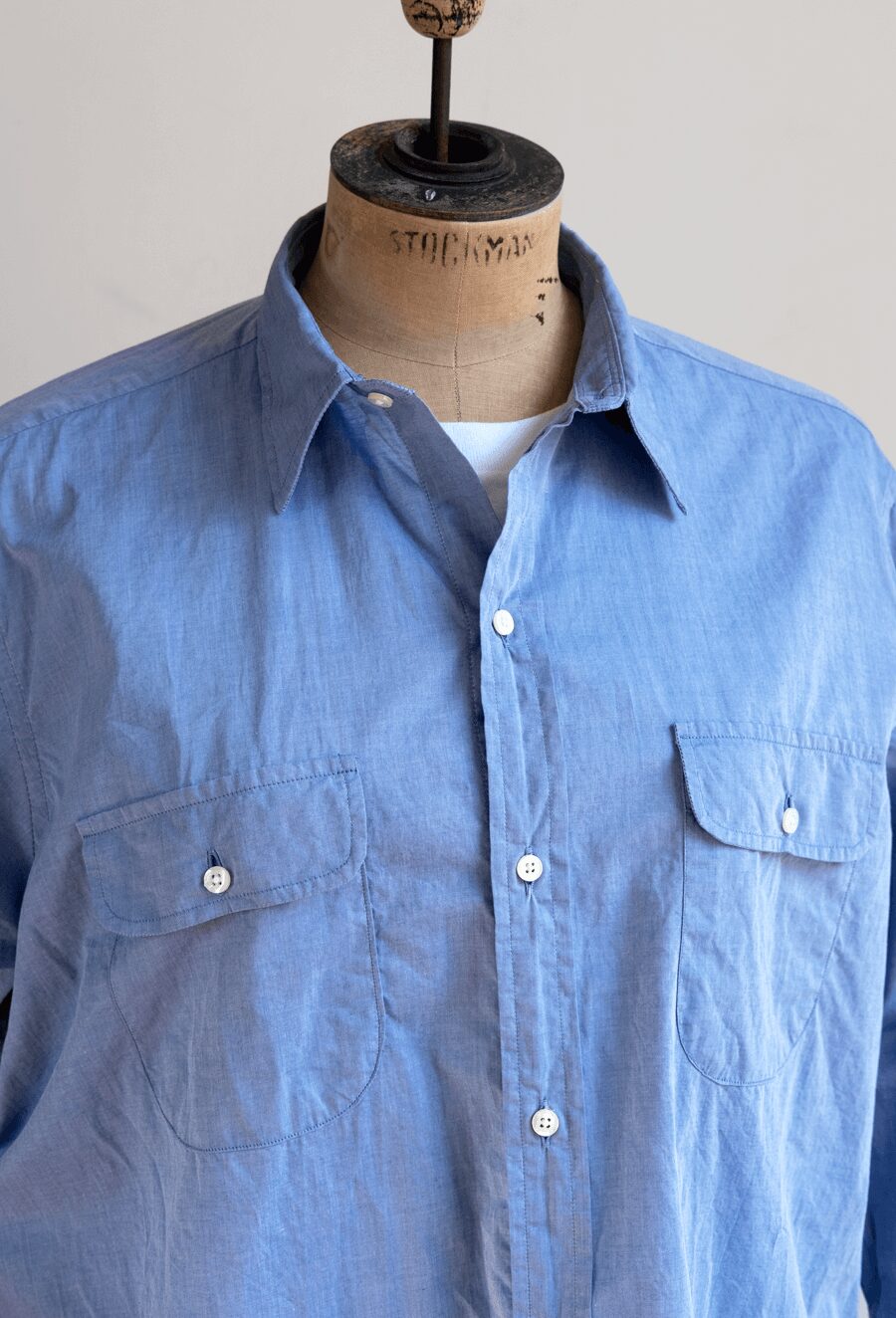 INDIVIDUALIZED SHIRTS　Dress Chambray 2poc Work Shirt