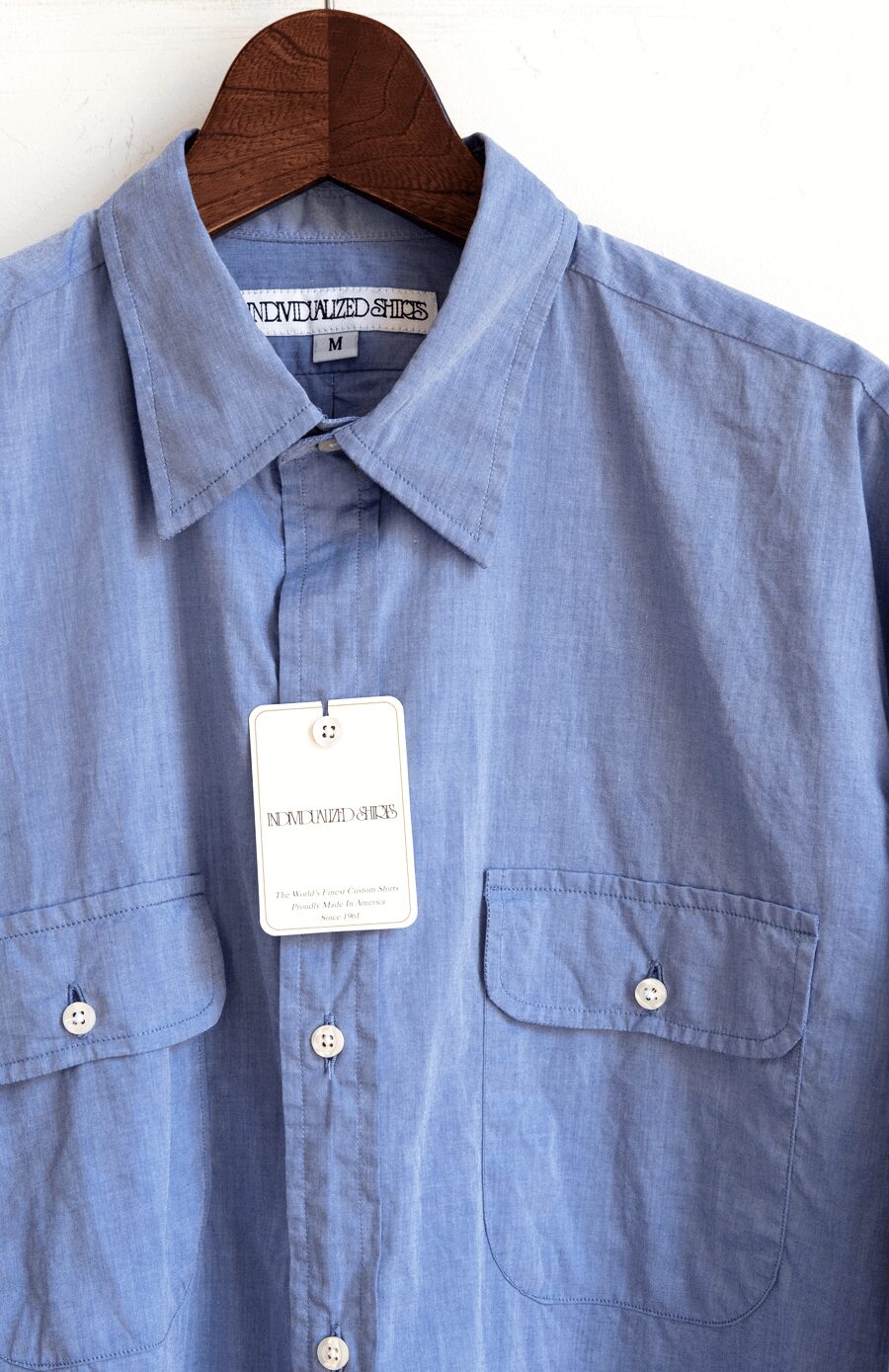 INDIVIDUALIZED SHIRTS　Dress Chambray 2poc Work Shirt