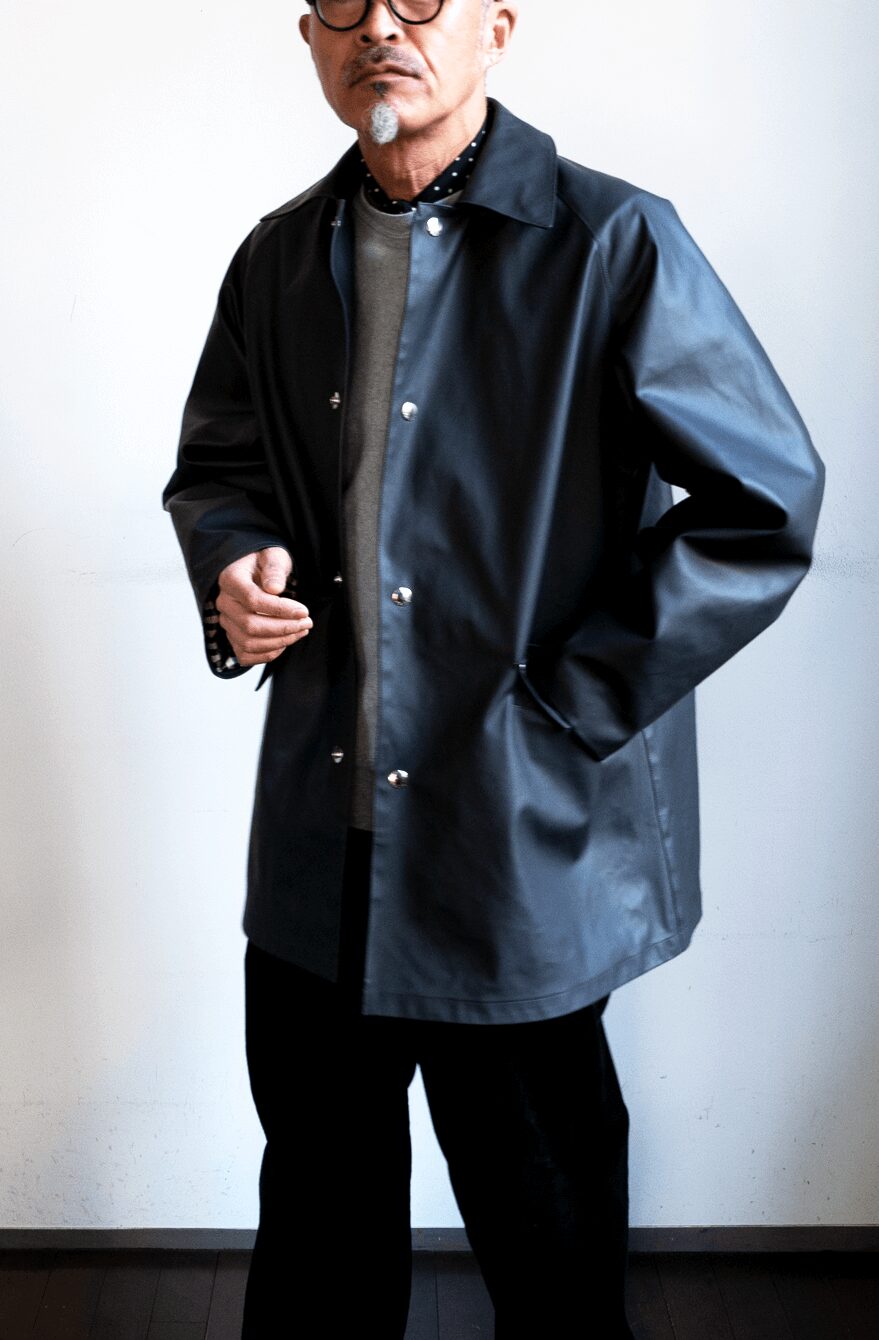 HEUGN　Short Soutien Collar Coat “Laurence Gray”