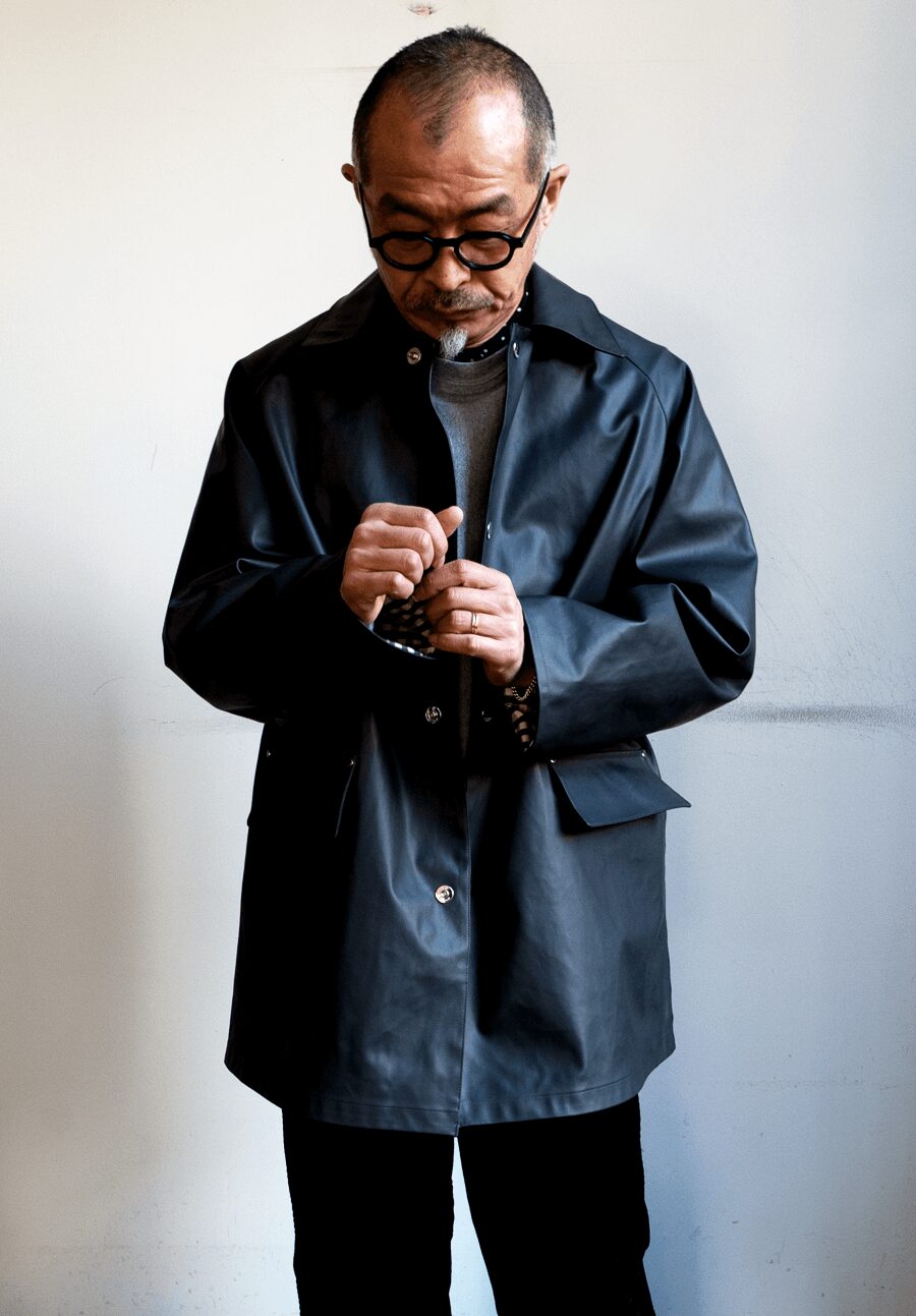 HEUGN　Short Soutien Collar Coat “Laurence Gray”