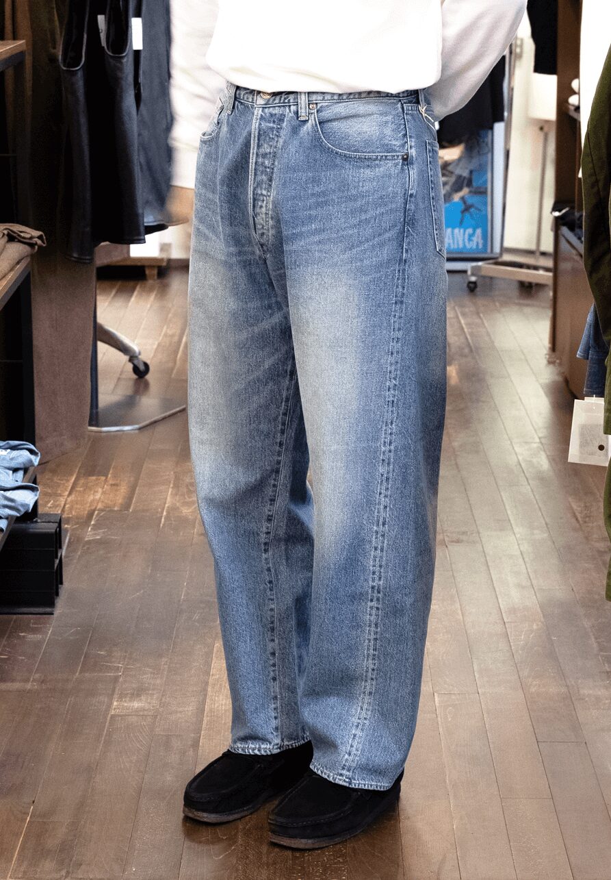 ULTERIOR　VINTAGE WASHED SELVEDGE DENIM 5P PANTS