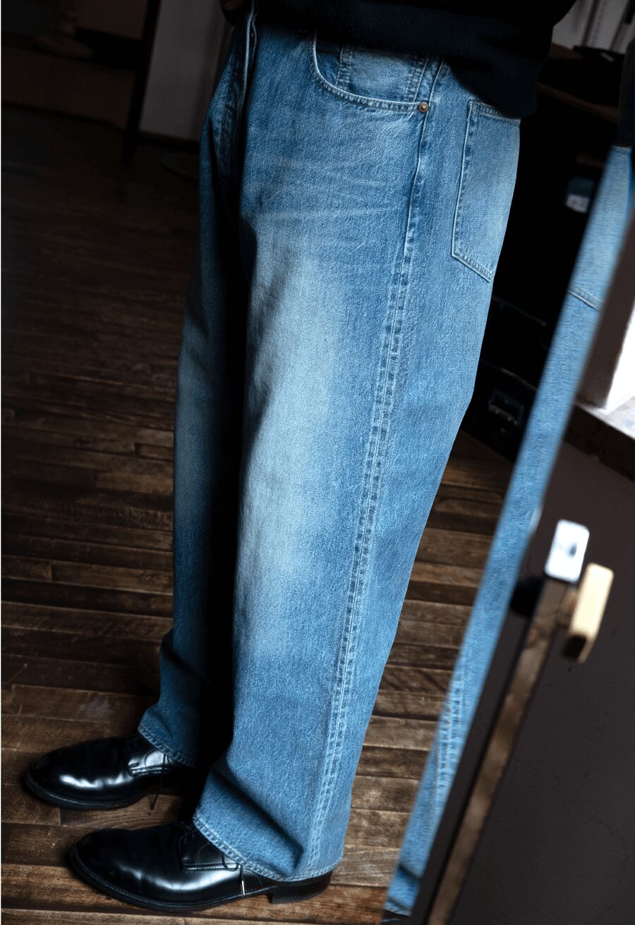 ULTERIOR　VINTAGE WASHED SELVEDGE DENIM 5P PANTS