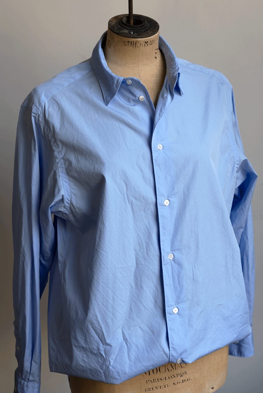 LOEFF　COTTON BROAD REGULAR COLLAR SHIRTS