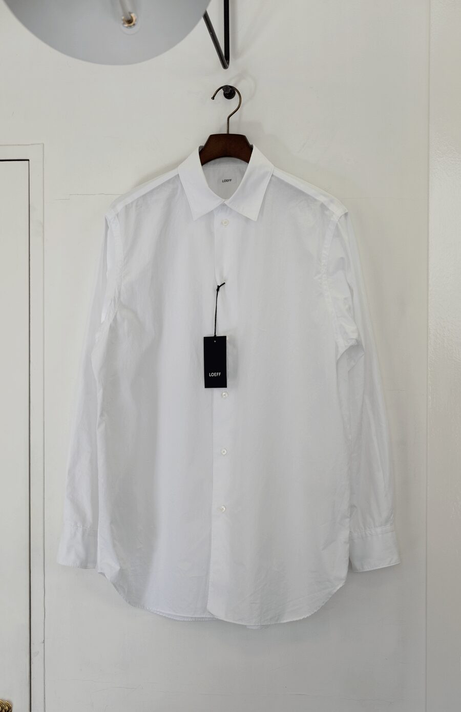 LOEFF　COTTON BROAD REGULAR COLLAR SHIRTS